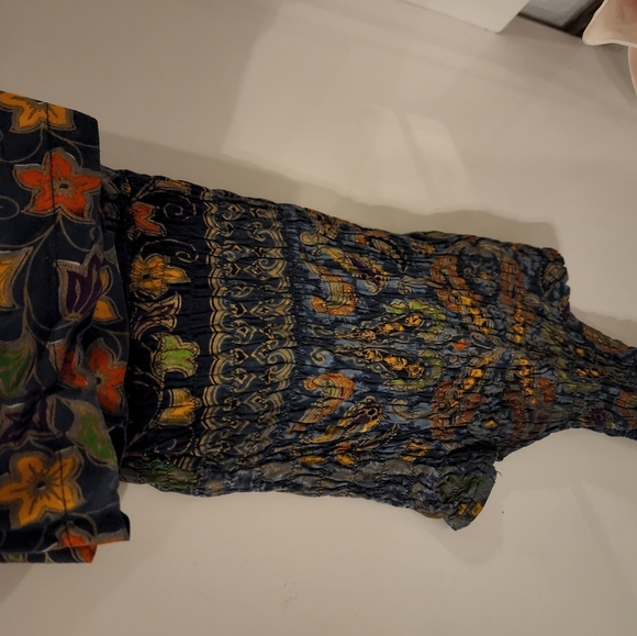 πLong Boho Patterned Paisley Romper Size 4π - Picture 7 of 8